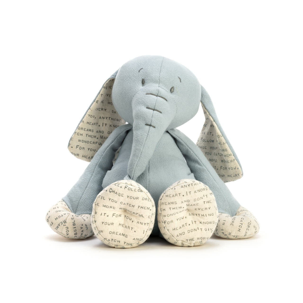 demdaco Dear Baby Elephant Plush