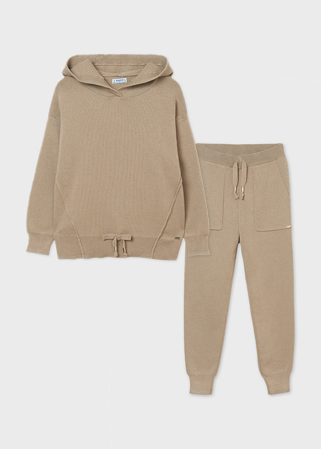 Mayoral Camel Tricot Tracksuit Mayoral Camel Tricot Tracksuit