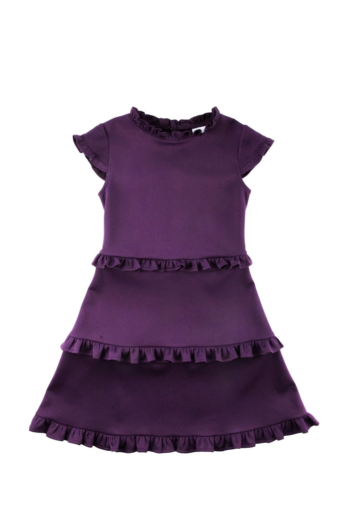 Florence Eiseman Purple Ruffle Knit Dress Florence Eiseman Purple Ruffle Knit Dress