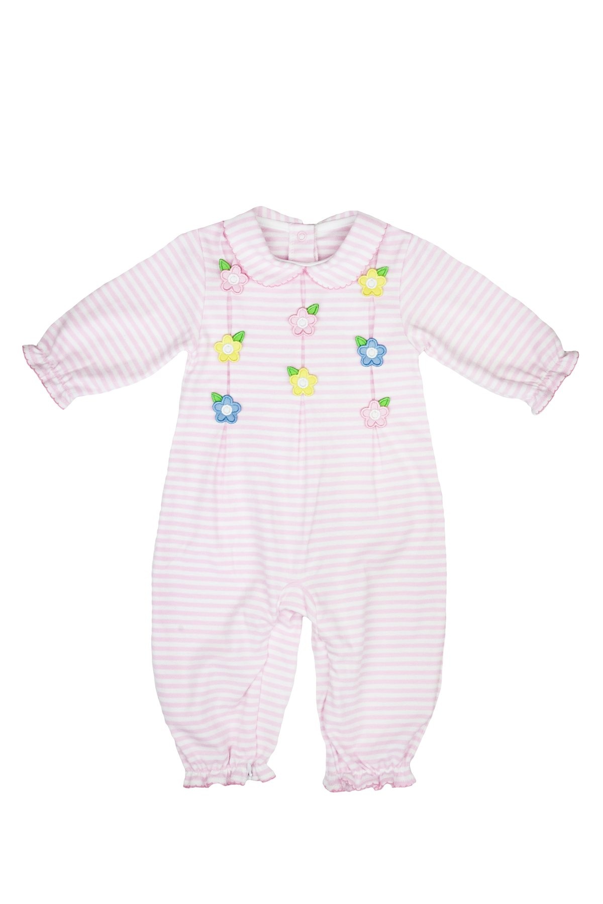 Florence Eiseman Pink Stripe Knit Longall