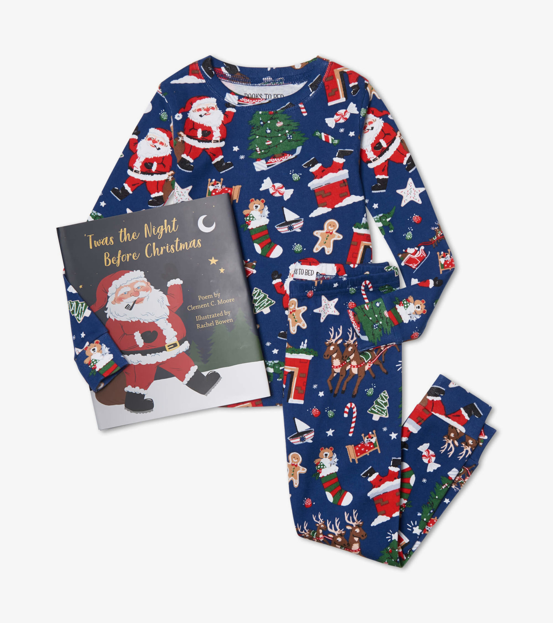 Books to Bed Blue Night Before Christmas PJs Books to Bed Blue Night Before Christmas PJs