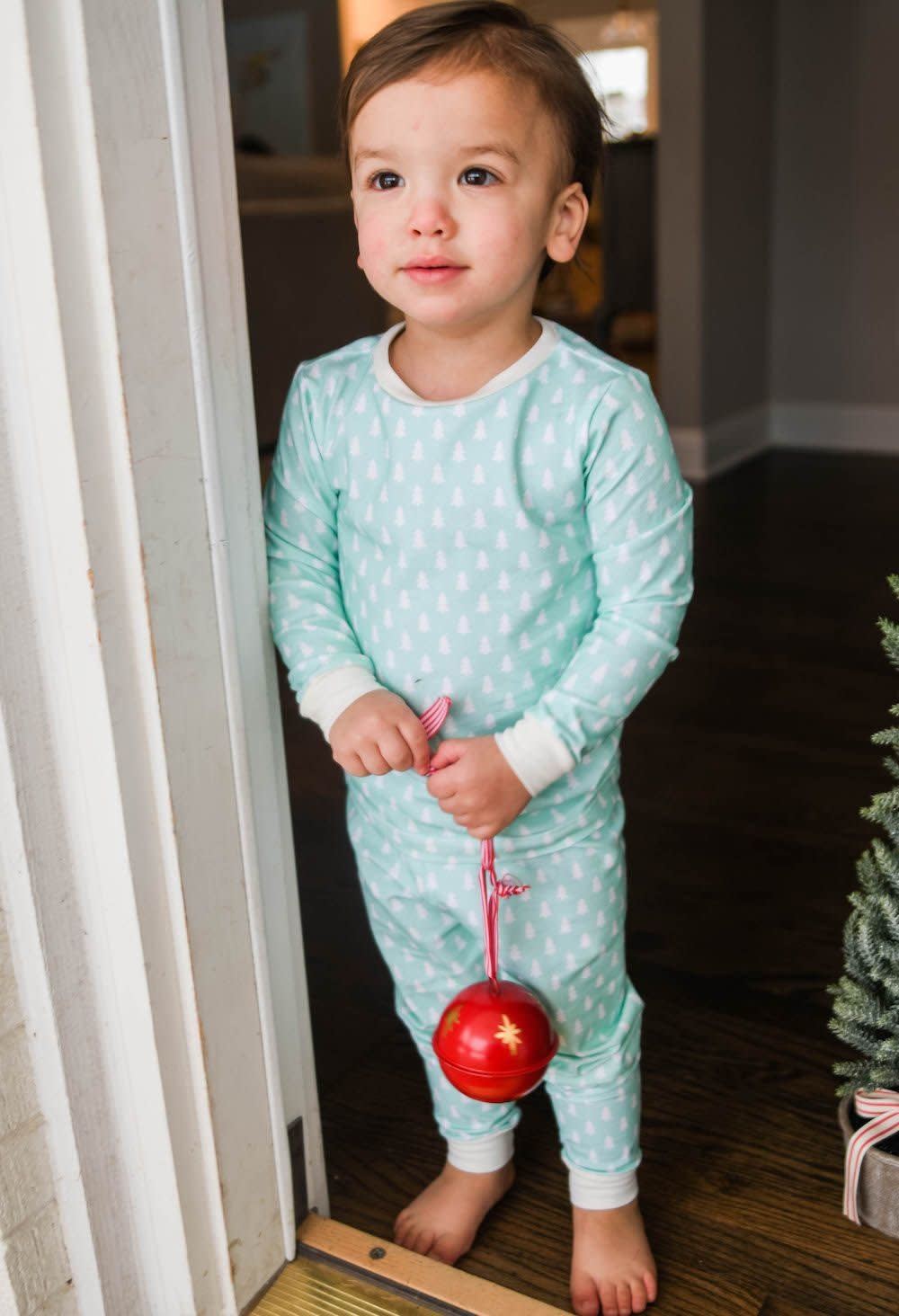 James and Lottie Mint Christmas Tree Pajamas James and Lottie Mint Christmas Tree Pajamas