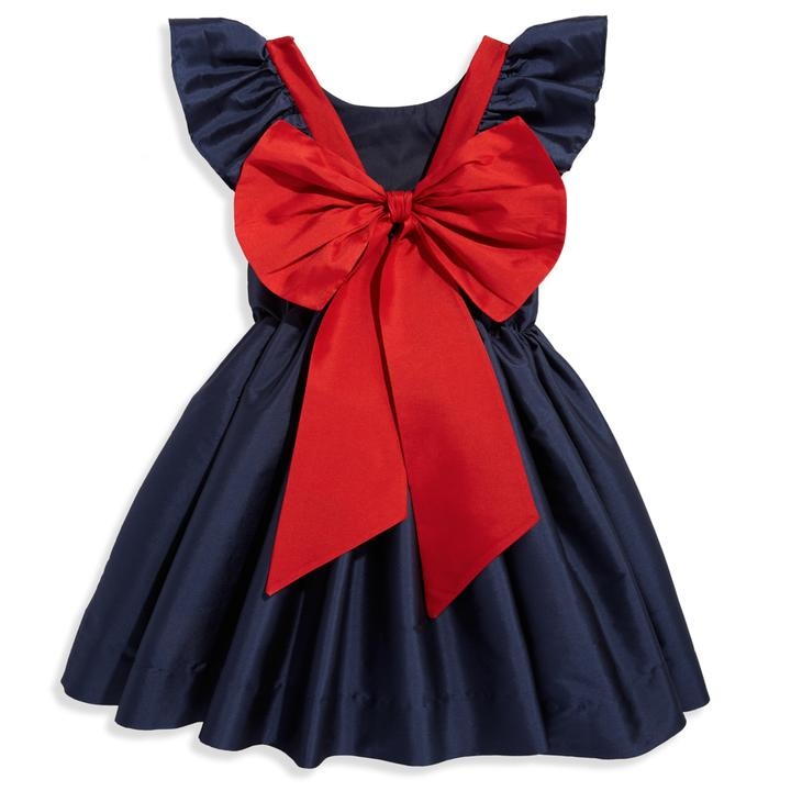 bella bliss Navy Taffeta Edenham Dress bella bliss Navy Taffeta Edenham Dress