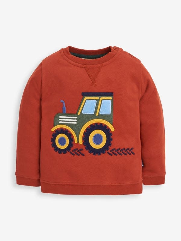 JoJo Maman Bebe Tractor Sweatshirt JoJo Maman Bebe Tractor Sweatshirt