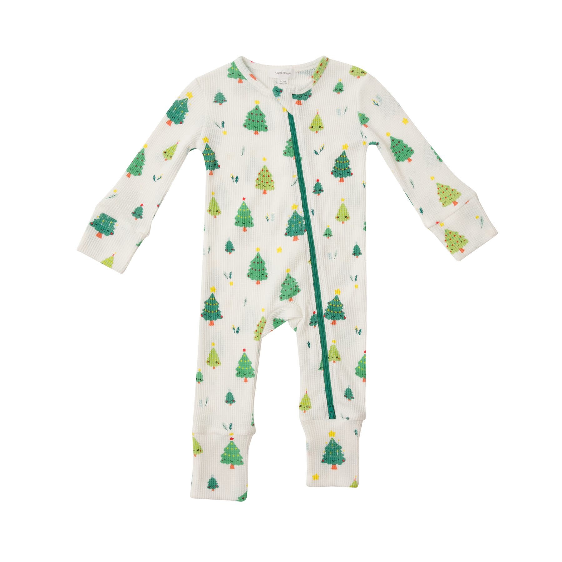 Angel Dear Happy Christmas Tree Zip Romper Angel Dear Happy Christmas Tree Zip Romper