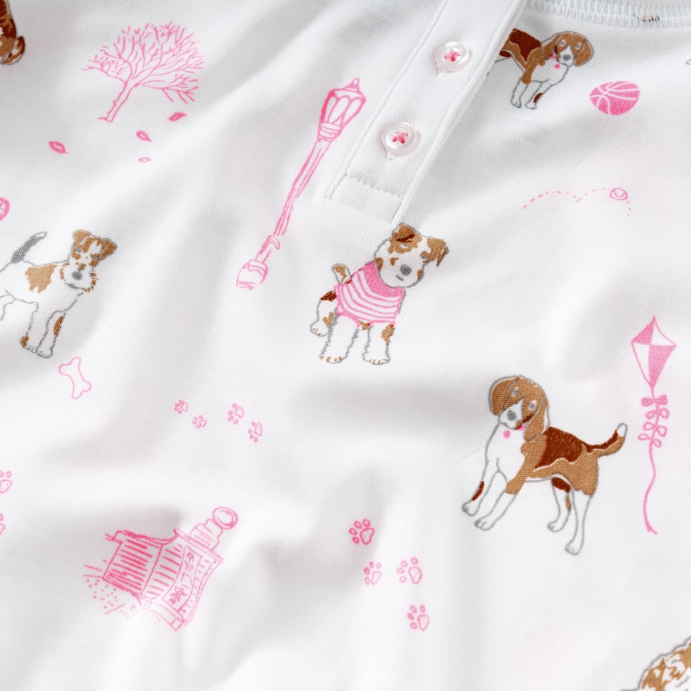 Petidoux Pink Pawprints in the Park PJ Petidoux Pink Pawprints in the Park PJ