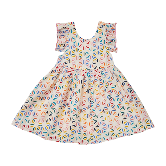 Pink Chicken Multi Tile Mosaic Liv Dress