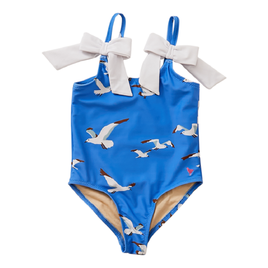 Pink Chicken Palace Blue Seagulls Lulu Suit Pink Chicken Palace Blue Seagulls Lulu Suit