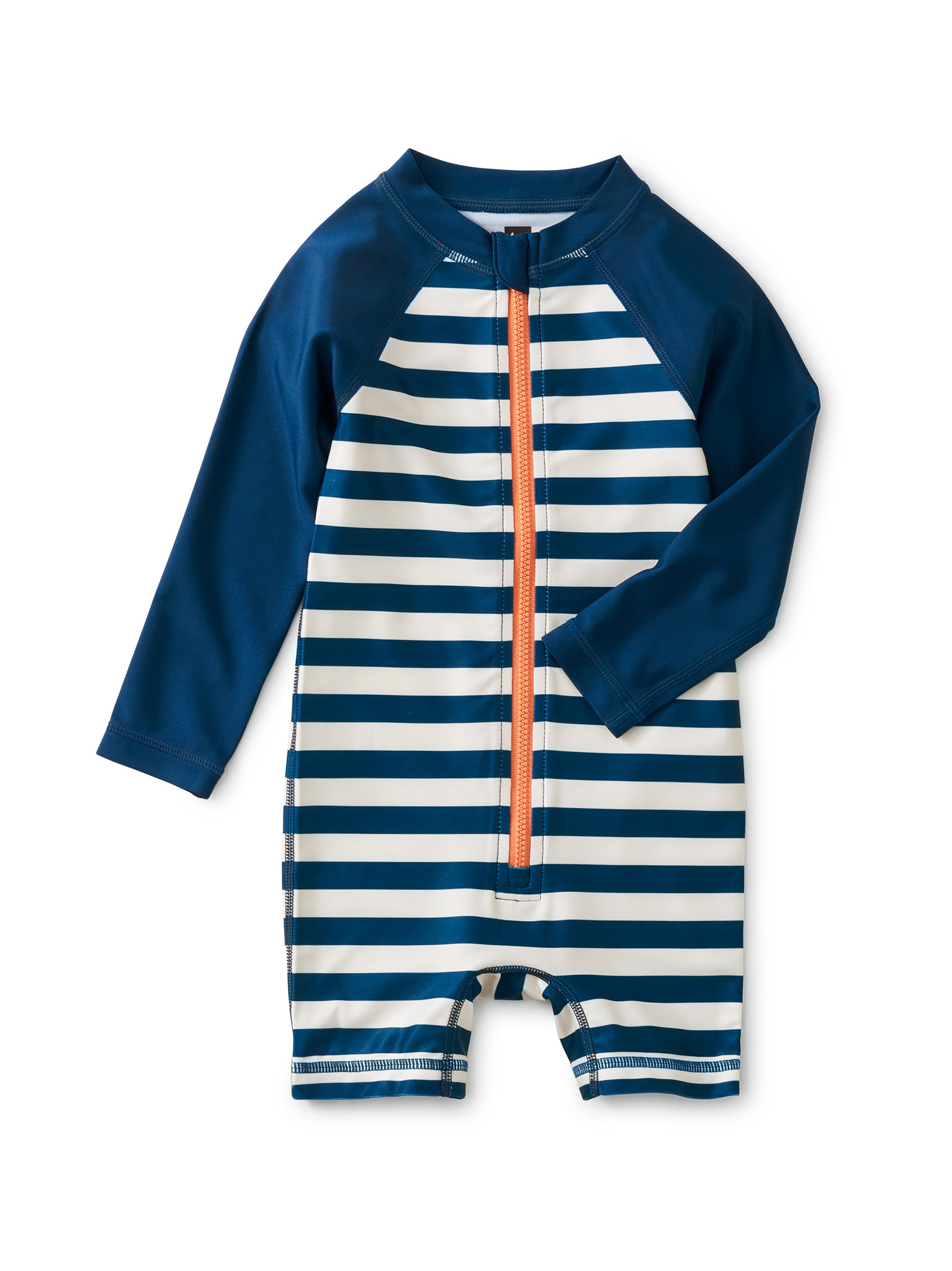 Tea Collection Blue Stripe Rash Guard Swimsuit