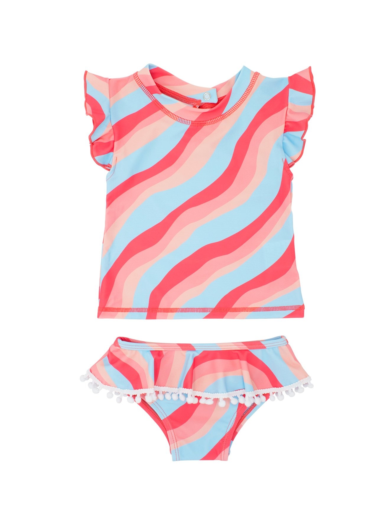 Feather 4 Arrow Reef Break Seashell Ruffle S/S Set