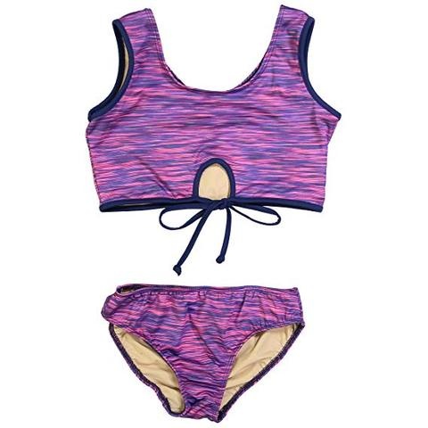 Purple Space Dye Tie Bikini - Polliwogs Children's Boutique