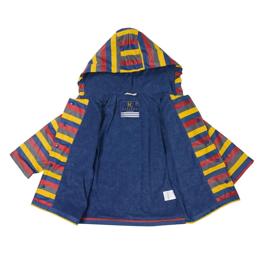 Korango Mustard Stripes Raincoat