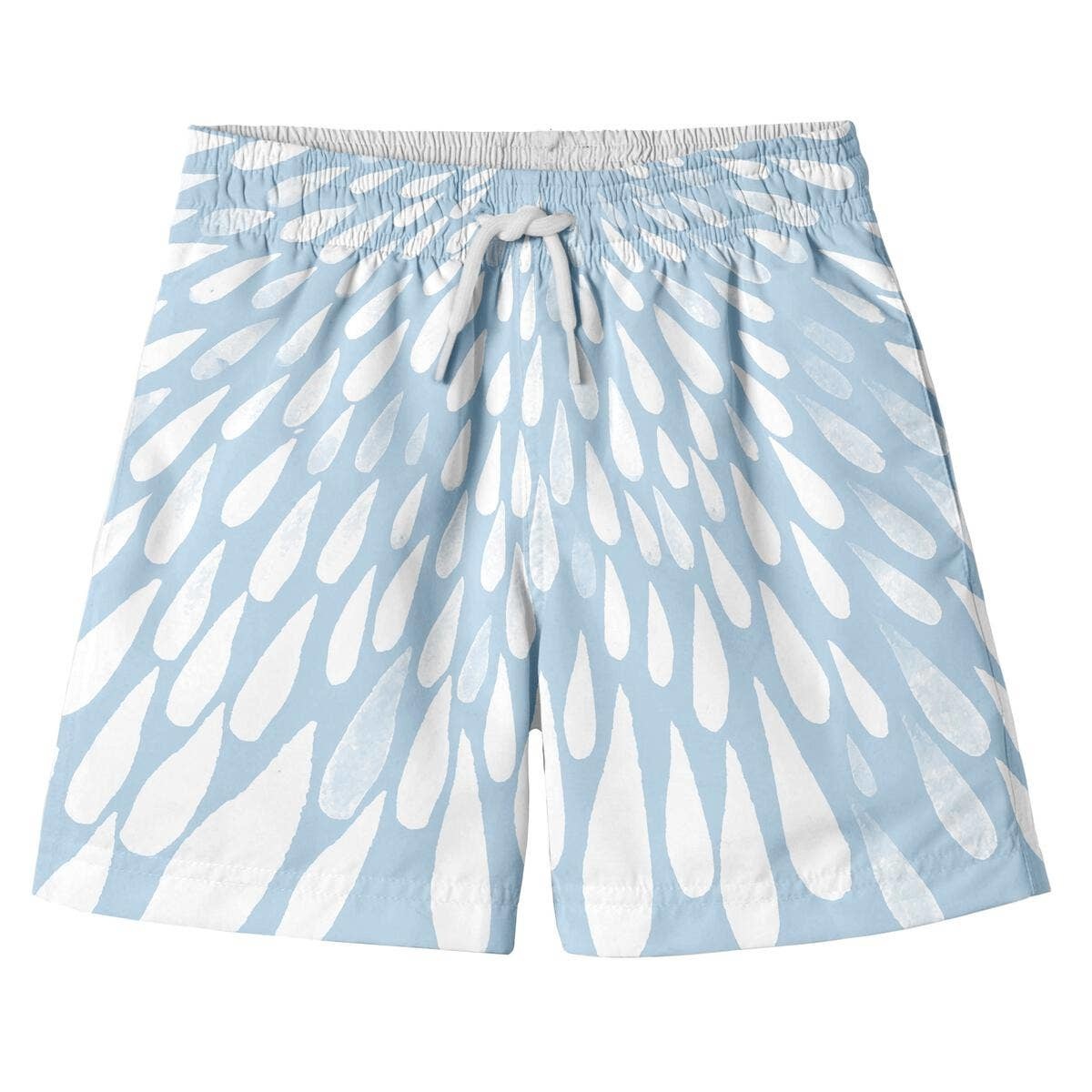 Stella Cove White Splash Swim Trunks