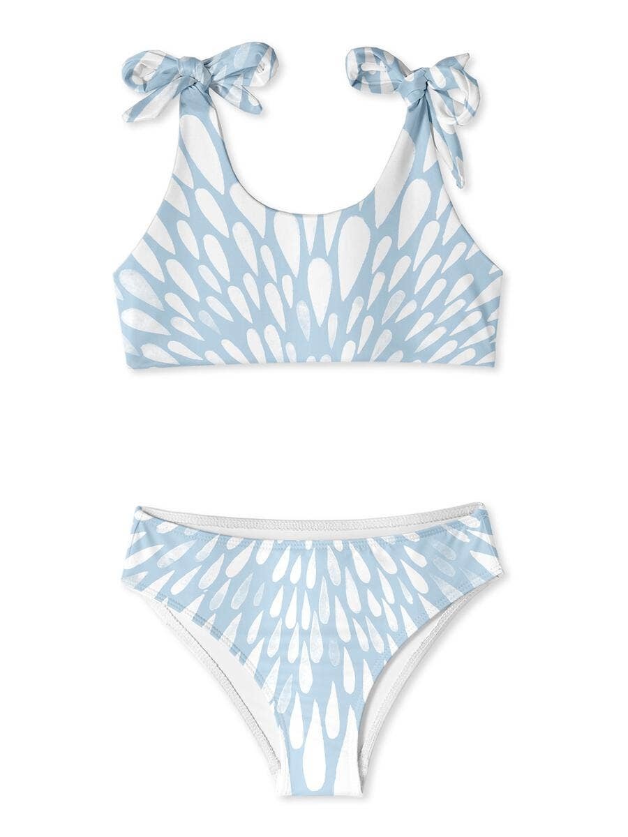 Stella Cove White Splash Shoulder Tie Bikini