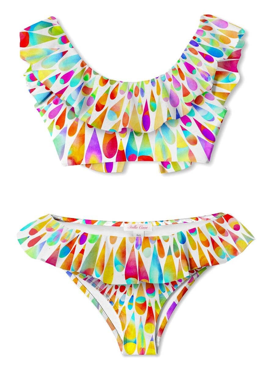 Stella Cove Tie Dye Drops Bikini Stella Cove Tie Dye Drops Bikini