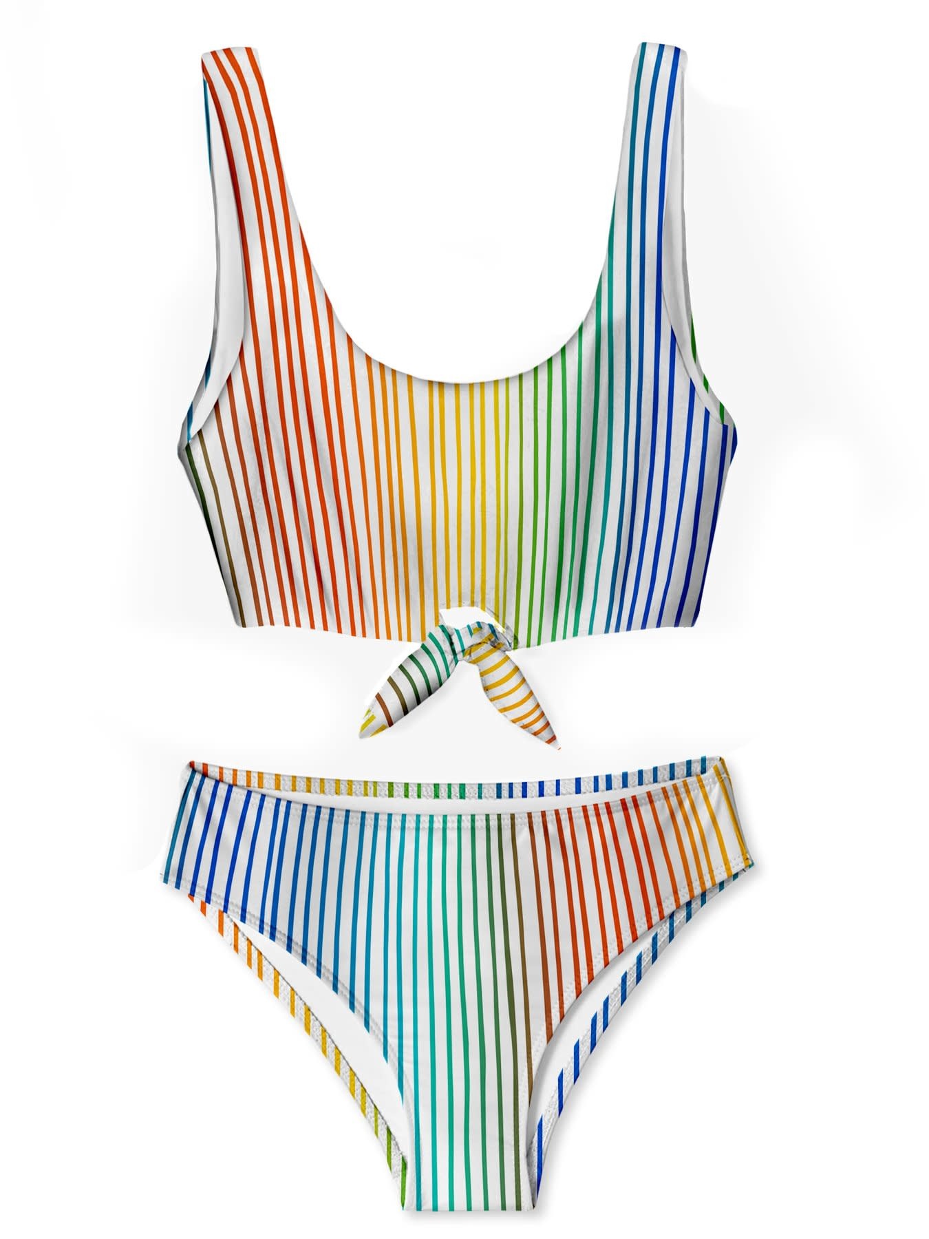 Stella Cove Spaghetti Chest Tie Bikini