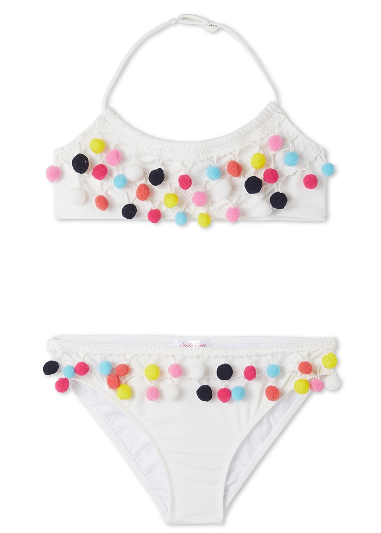 Stella Cove Multicolor Pom Pom Bikini