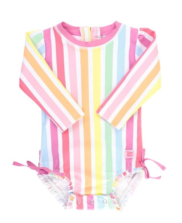 Ruffle Butts Rainbow Dream Stripe Rash Suit