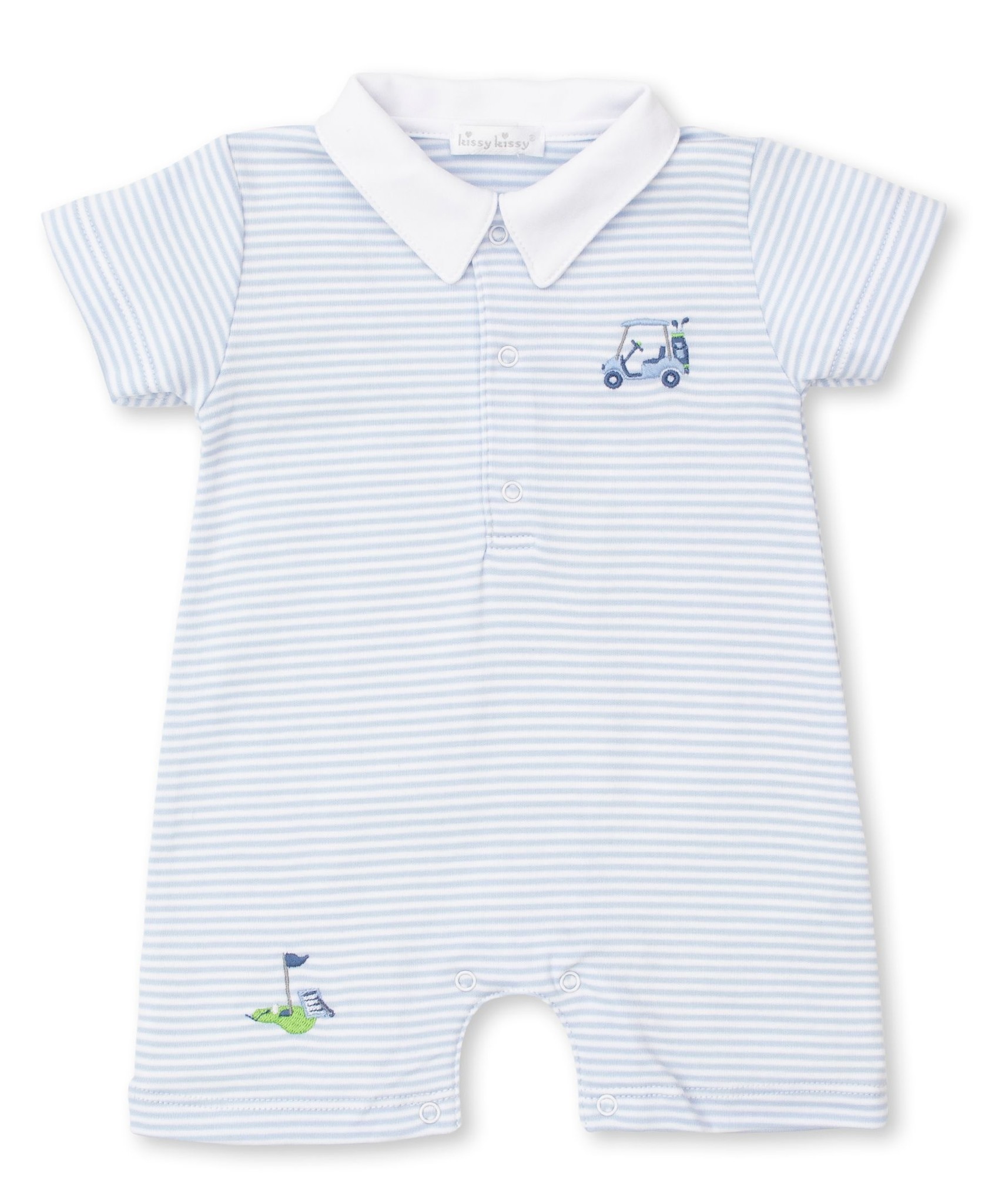 Kissy Kissy 18 Holes Blue Striped Playsuit Kissy Kissy 18 Holes Blue Striped Playsuit