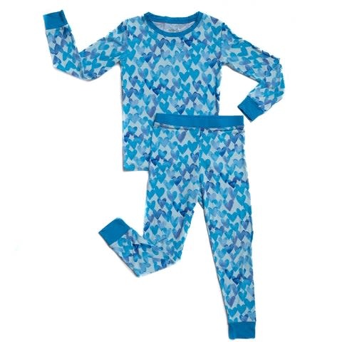Little Sleepies Watercolor Hearts Pajama Little Sleepies Watercolor Hearts Pajama