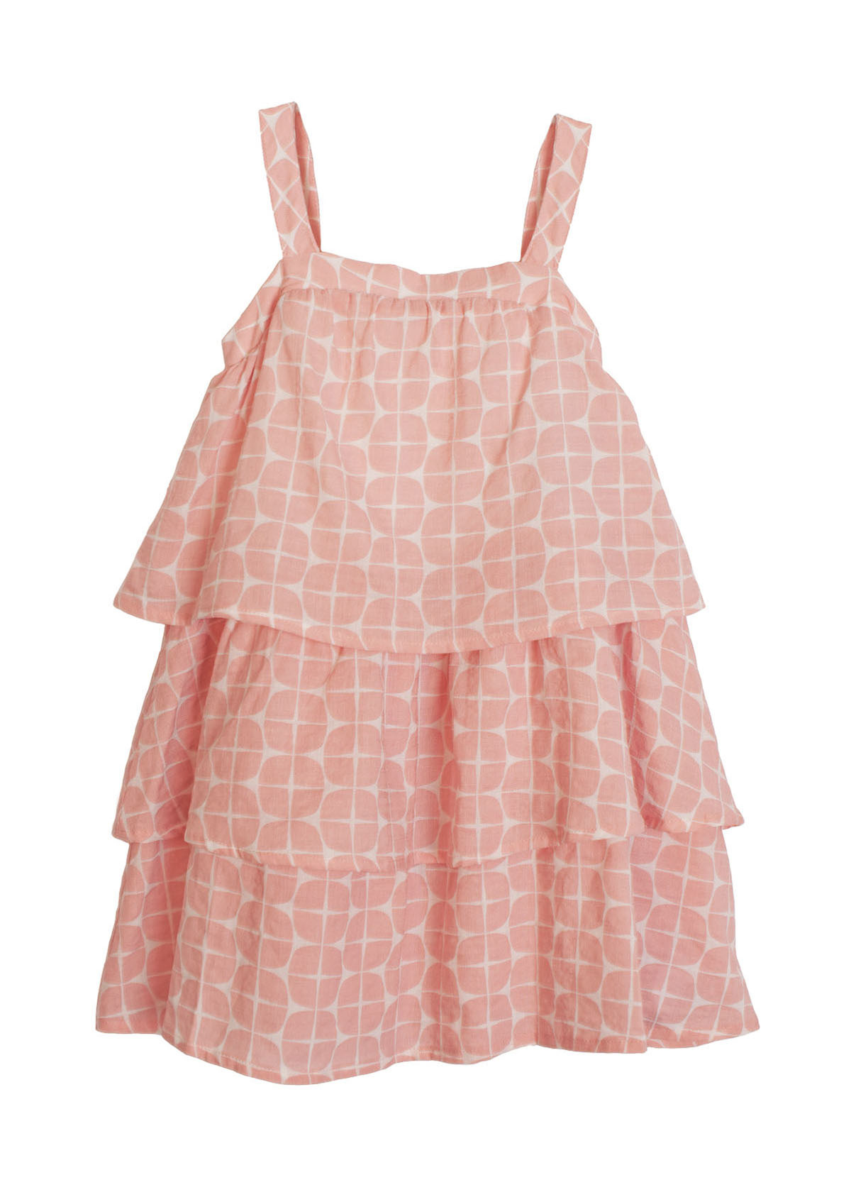 Mabel and Honey Pink Tulips Woven Dress