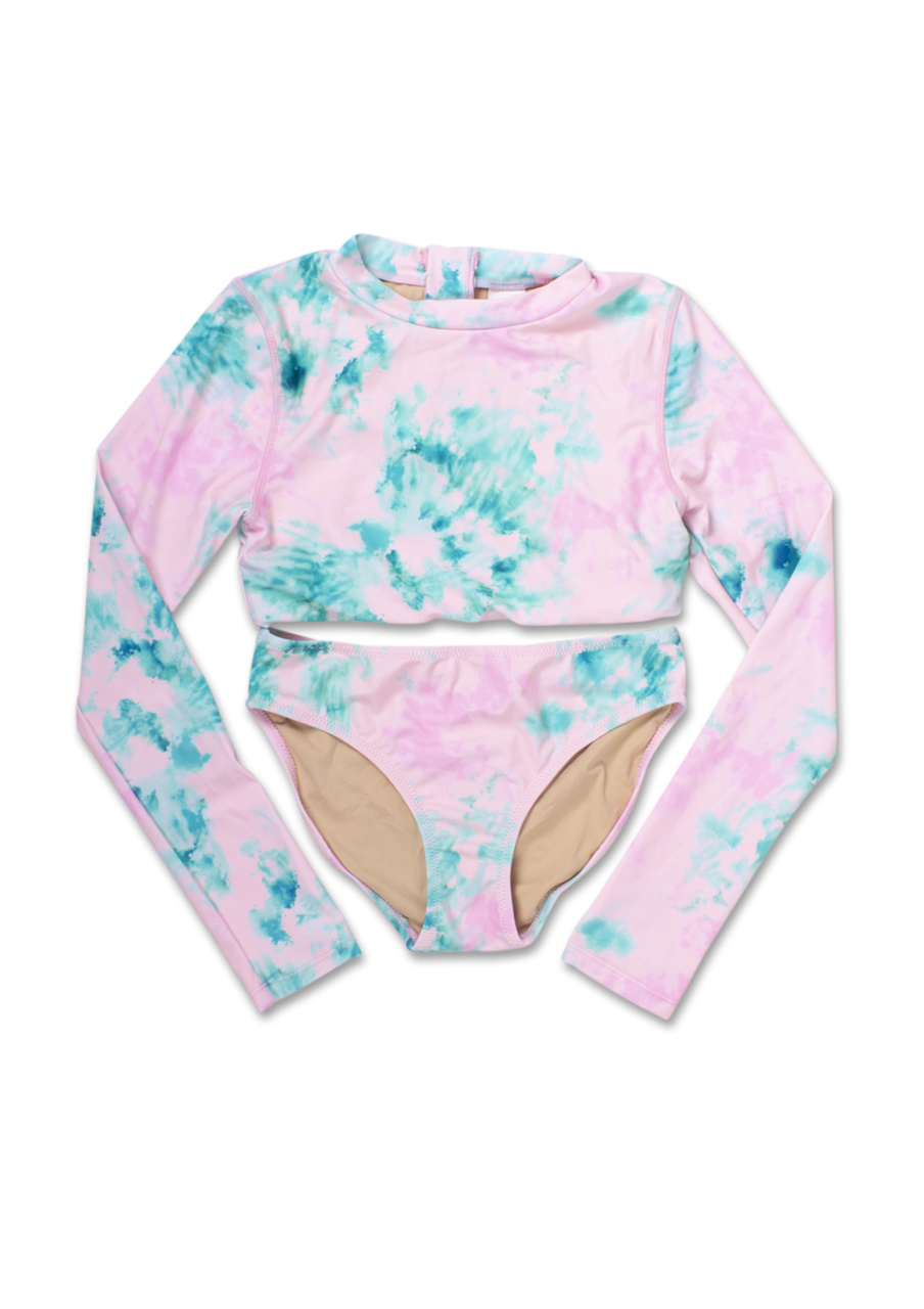 Shade Critters Preppy Tie Dye Rashguard Set