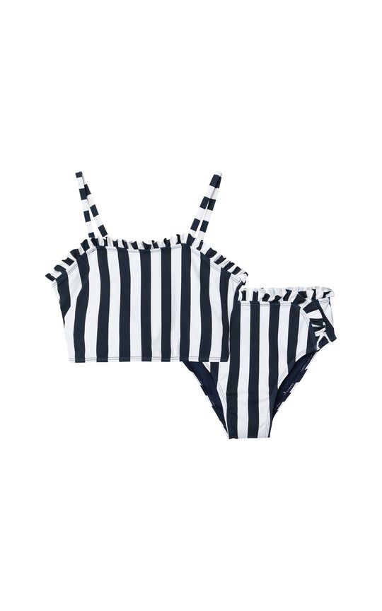 Habitual Navy Stripe Ruffles 2 Piece