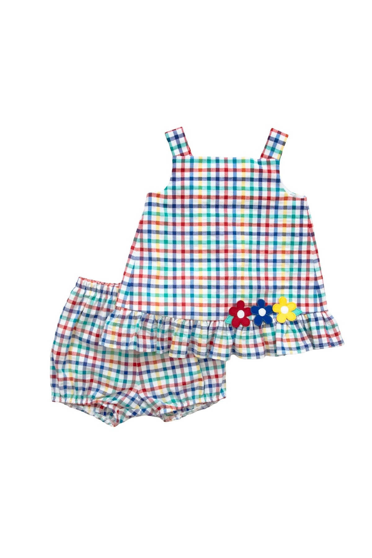 Florence Eiseman Multi Seersucker Bloomer Set