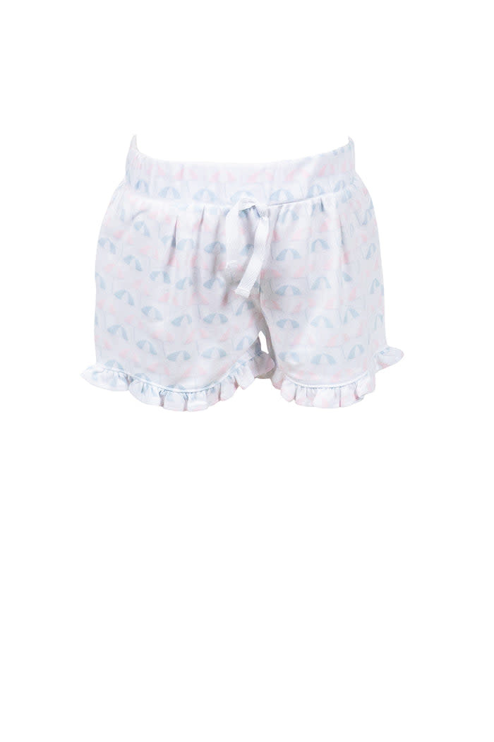 the proper peony Palmetto Umbrellas Ruffle Shorts