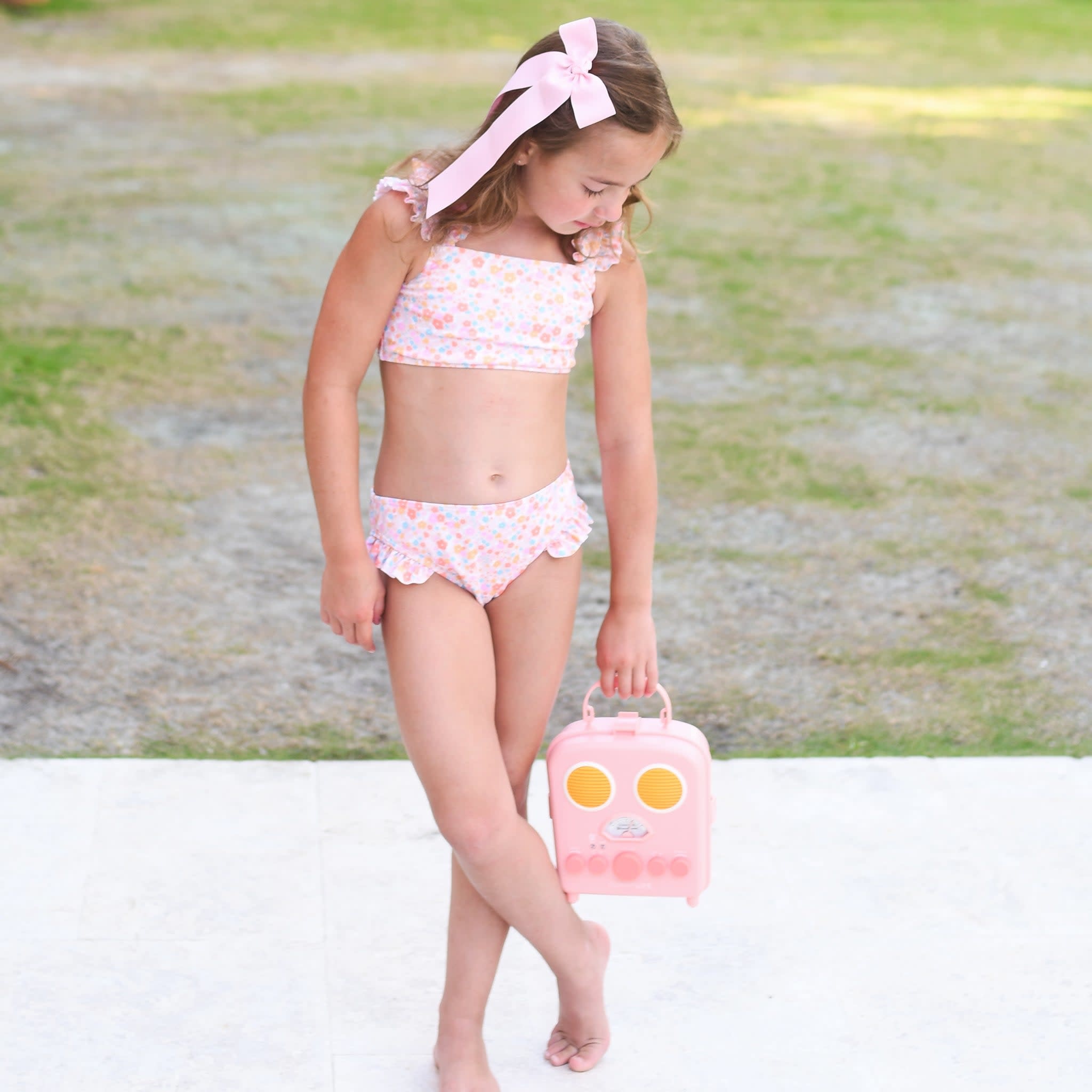 James and Lottie Floral Fallon Two Piece Swim