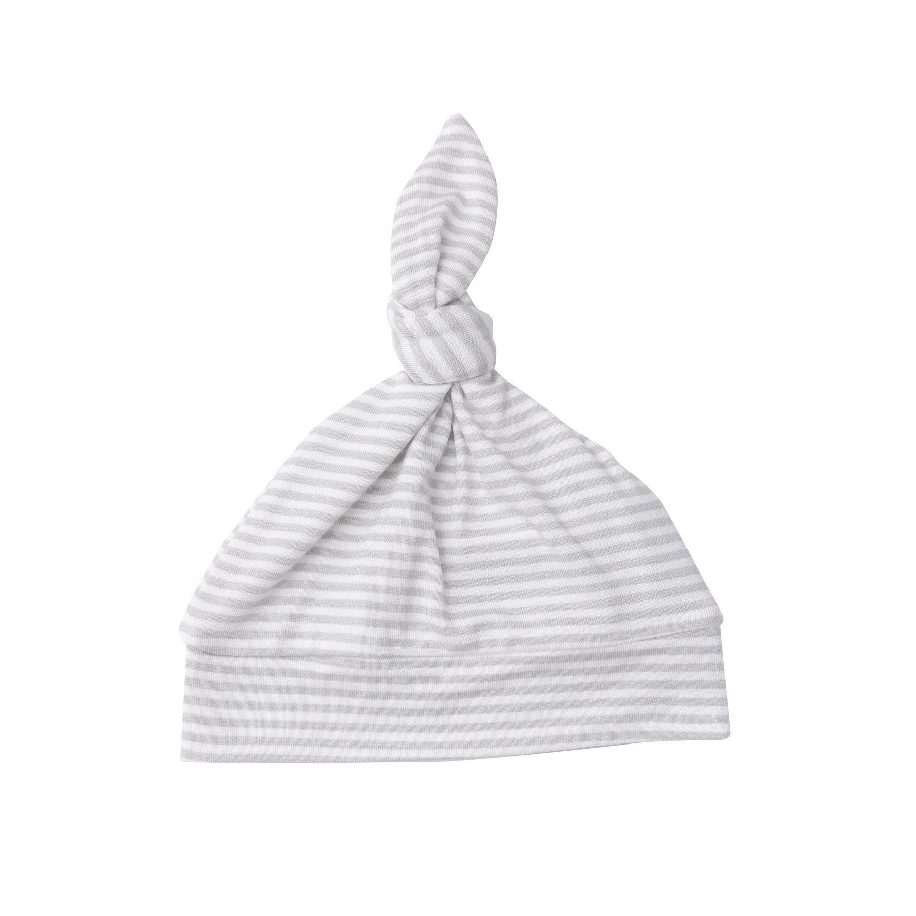 Angel Dear Grey Stripe Knotted Hat