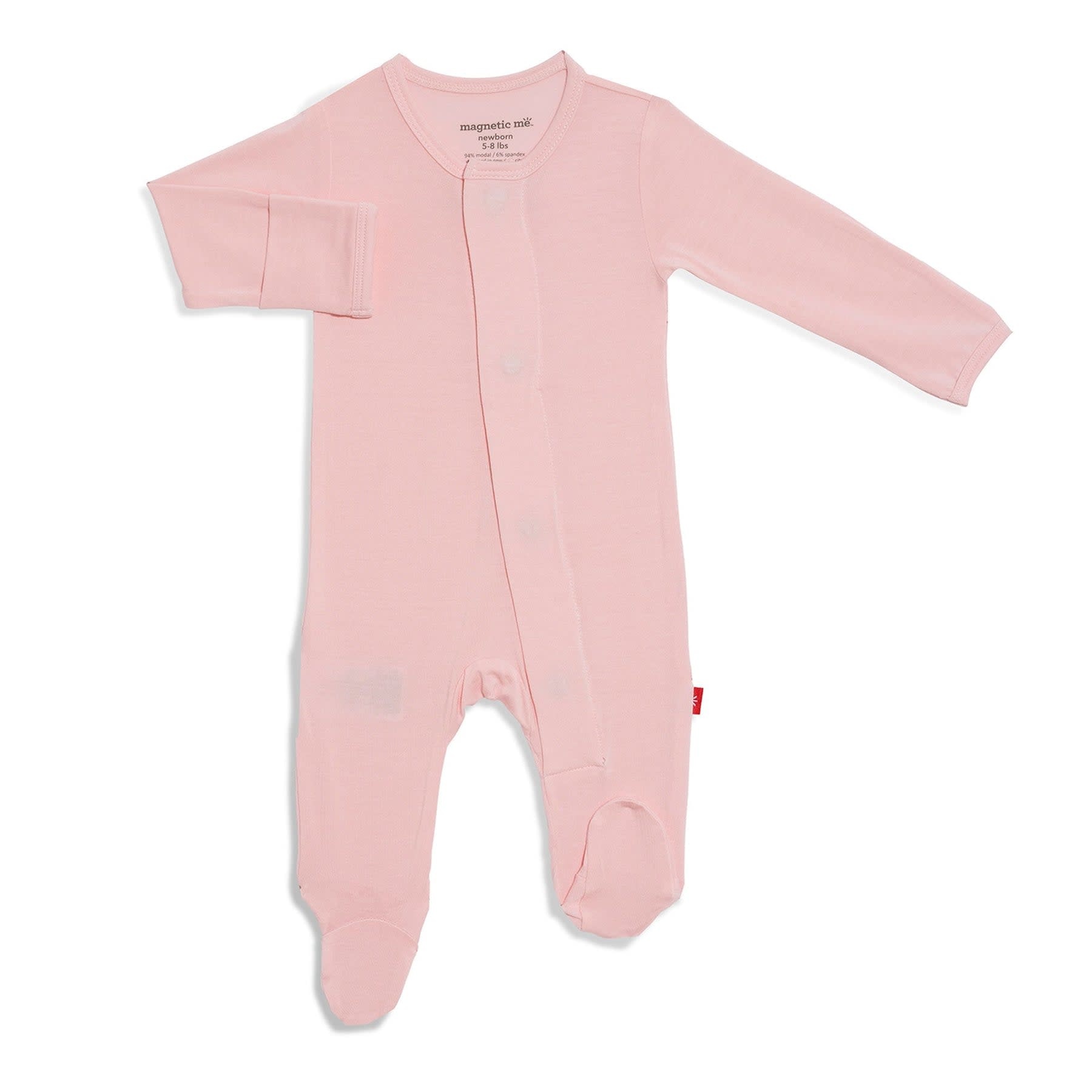 Magnificent Baby Pink Dogwood Modal Footie Magnificent Baby Pink Dogwood Modal Footie