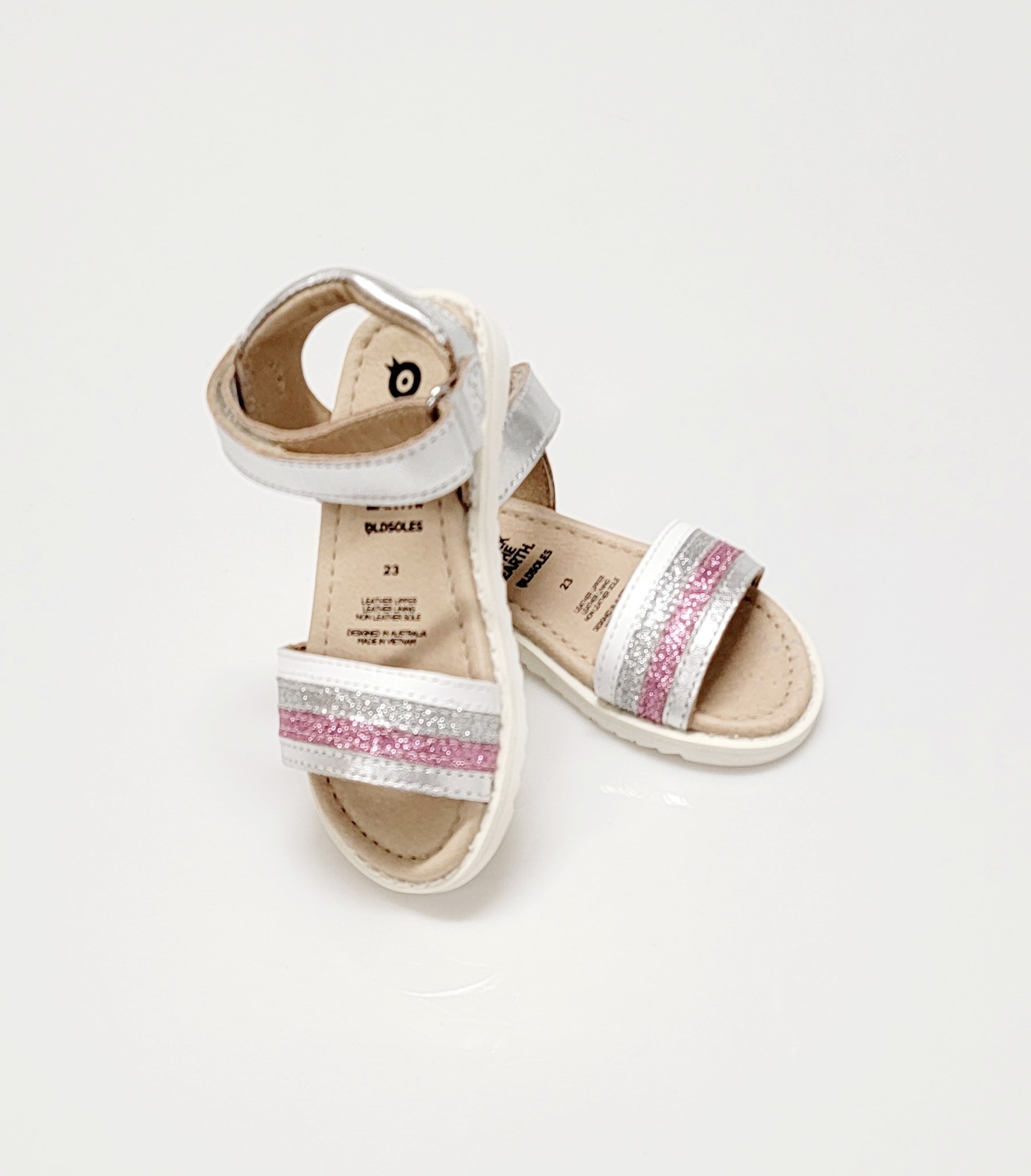 Old Soles Silver/Pink Colour Pot Sandal