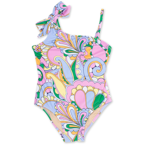 Shade Critters One Shoulder Periwinkle Swirl Suit