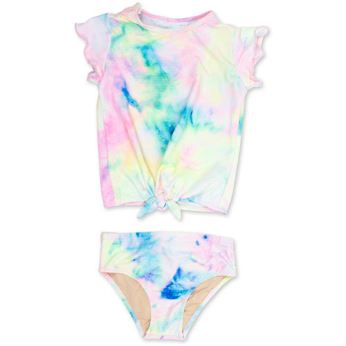 Shade Critters Neon Tie Dye Rash Guard Set