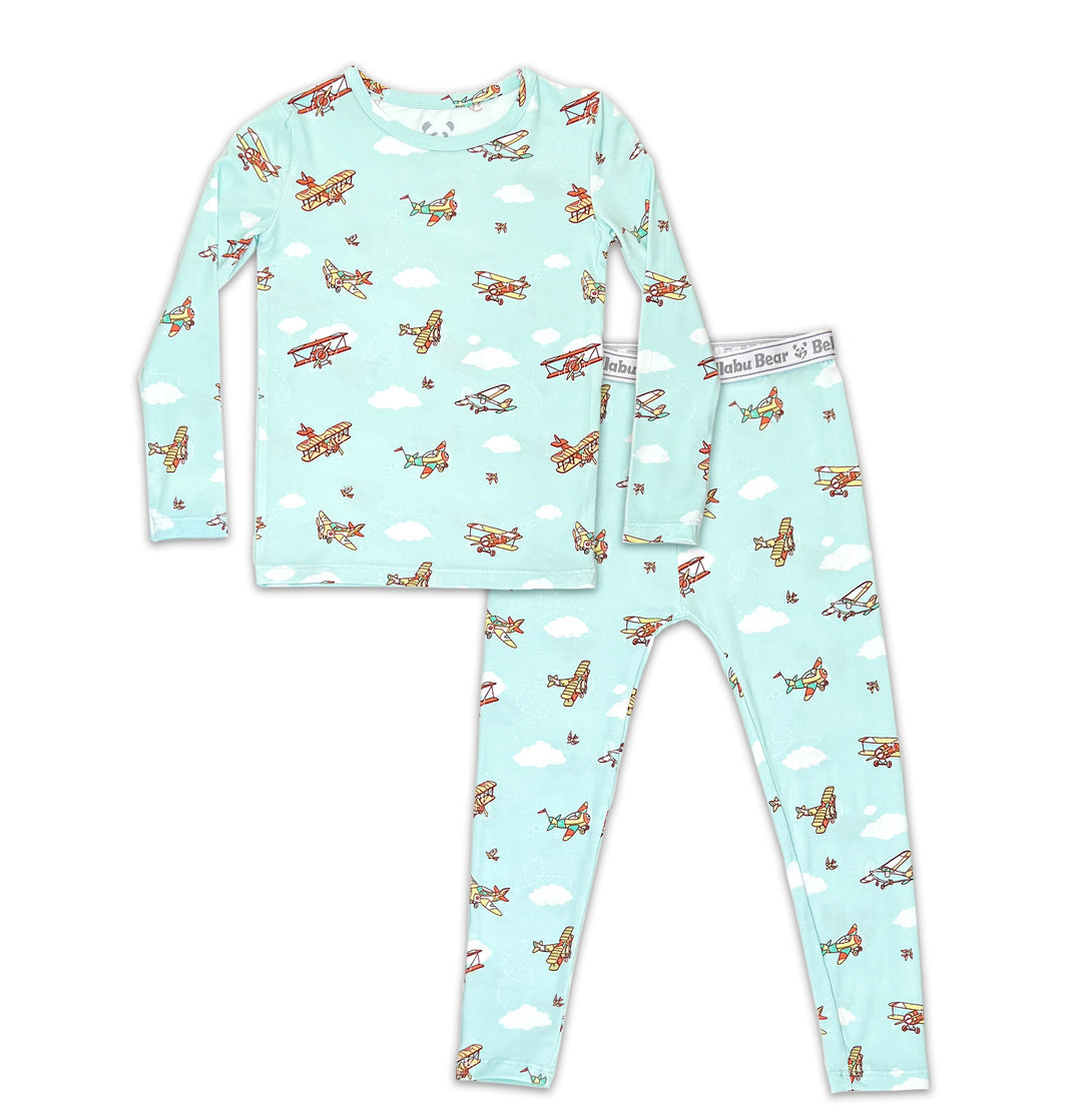 Bellabu Bear Vintage Airplanes Pajamas