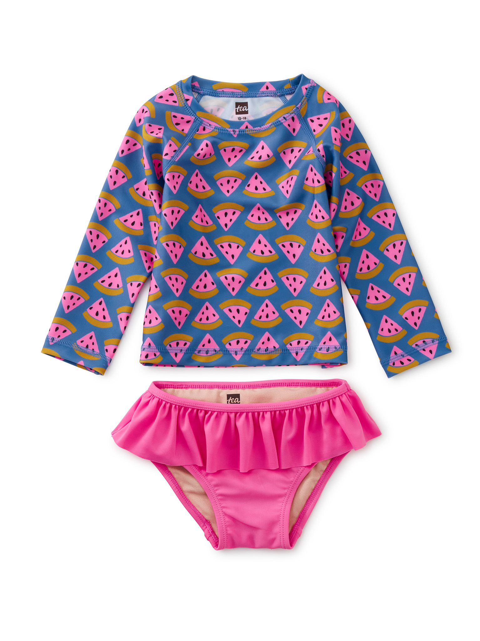 Tea Collection Watermelon Rash Guard Swim Set