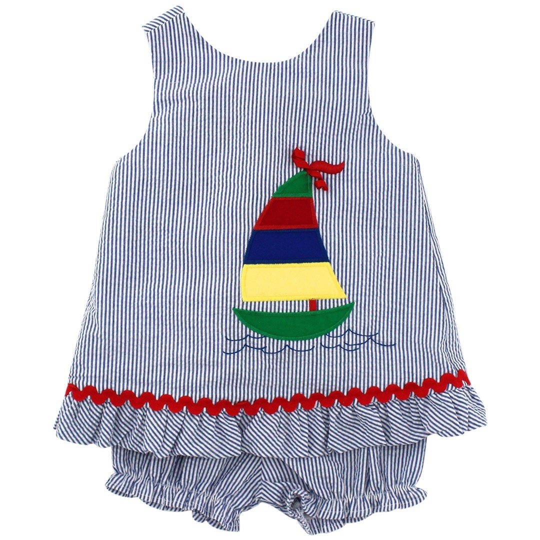 Bailey Boys Sailboat Angel Dress Set Bailey Boys Sailboat Angel Dress Set