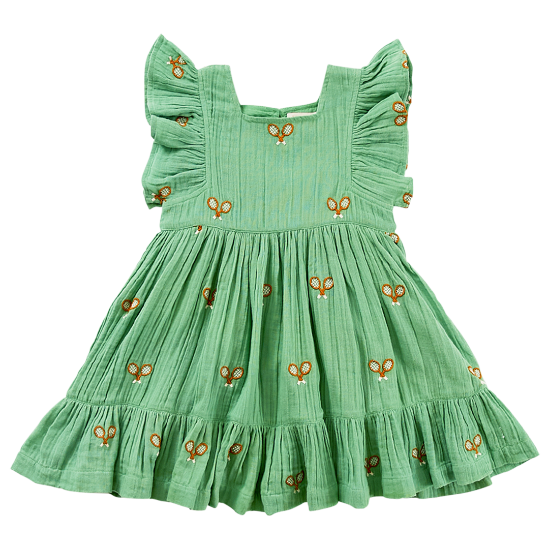 Pink Chicken Tennis Racket Elsie Dress Pink Chicken Tennis Racket Elsie Dress