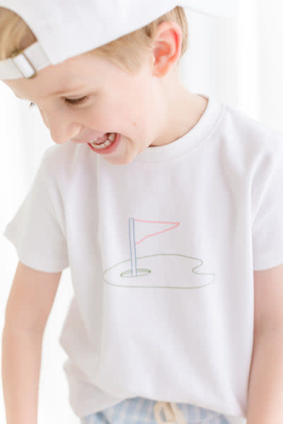 Little Paper Boat Golf Short Sleeve Tee