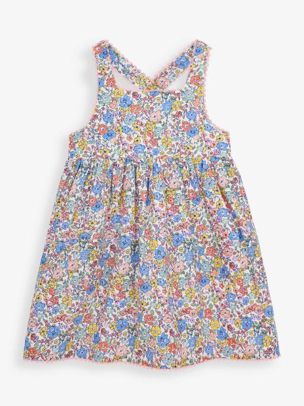 JoJo Maman Bebe Floral Cross Back Dress