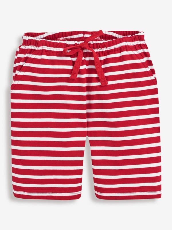 JoJo Maman Bebe Red Stripe Bermuda Shorts