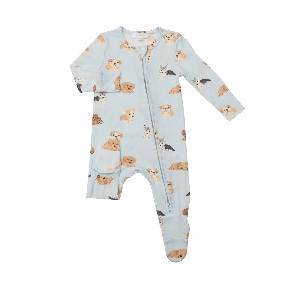 Angel Dear Soft Puppies Zip Footie