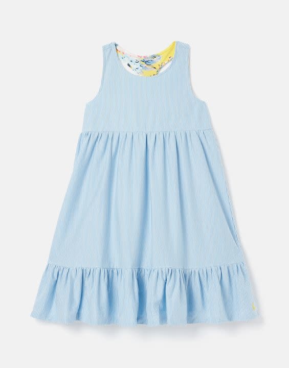 Joules Juno Striped Tiered Dress