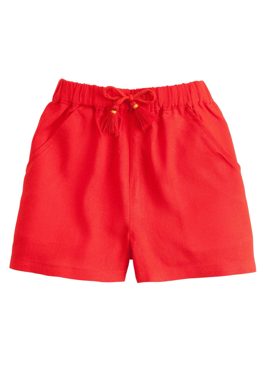 Bisby Poppy Linen Shorts