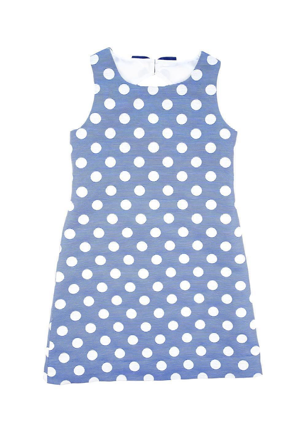 Florence Eiseman Ottoman Dot Dress w Back Bow