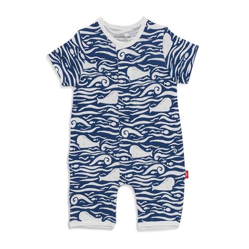 Magnificent Baby Whale Hello There Modal Romper