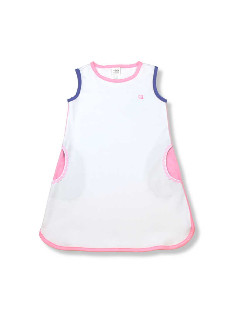 Set Athleisure White/Pink Tinsley Tennis Dress