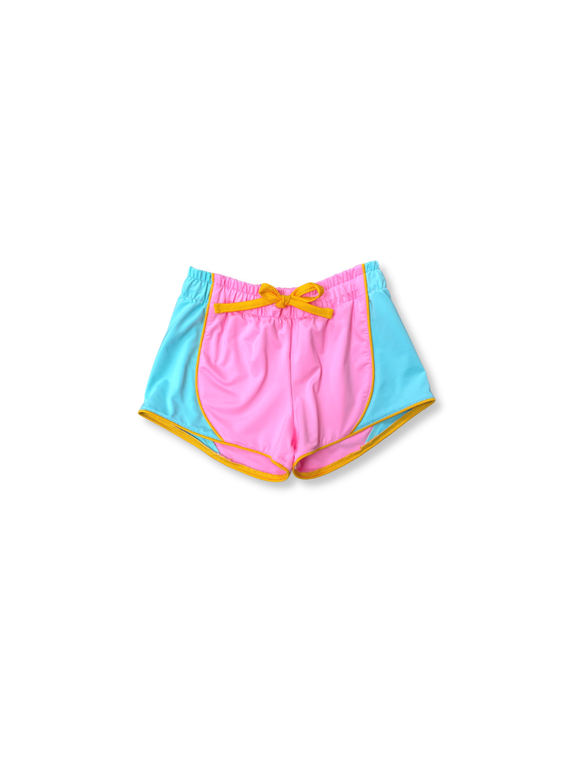 Set Athleisure Pink/Turq/Orange Elise Short