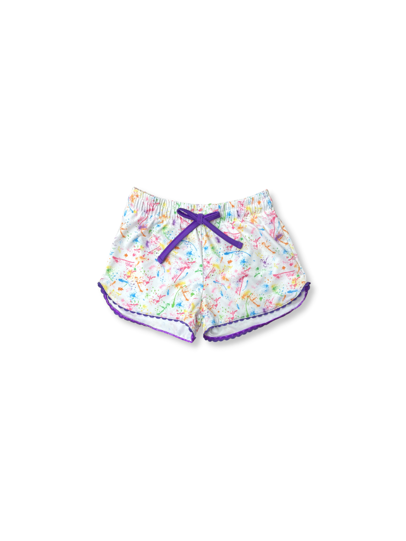 Set Athleisure Splatter Paint Emily Short Set Athleisure Splatter Paint Emily Short